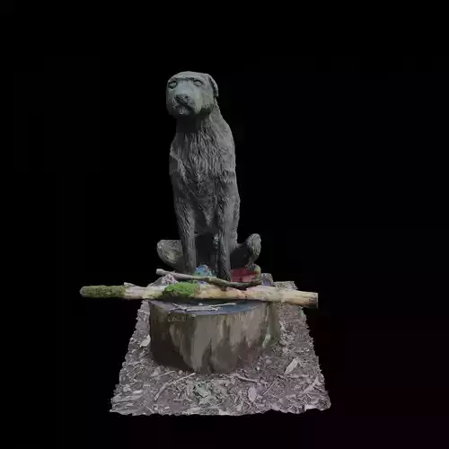 Dog sculpture 3D scan