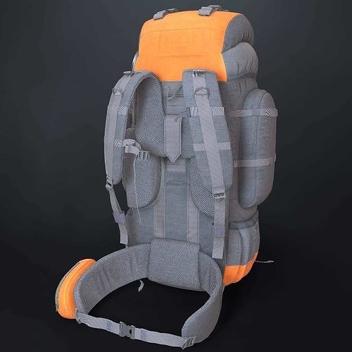 TREKKING BAG Low-poly 3D model