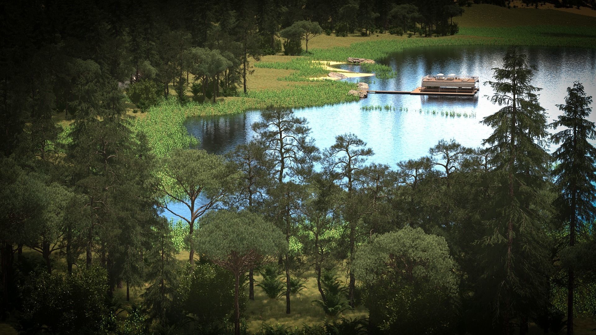 Floating Pier - Dock Deluxe 3D model_38