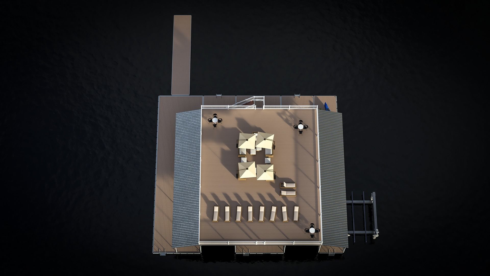 Floating Pier - Dock Deluxe 3D model_28