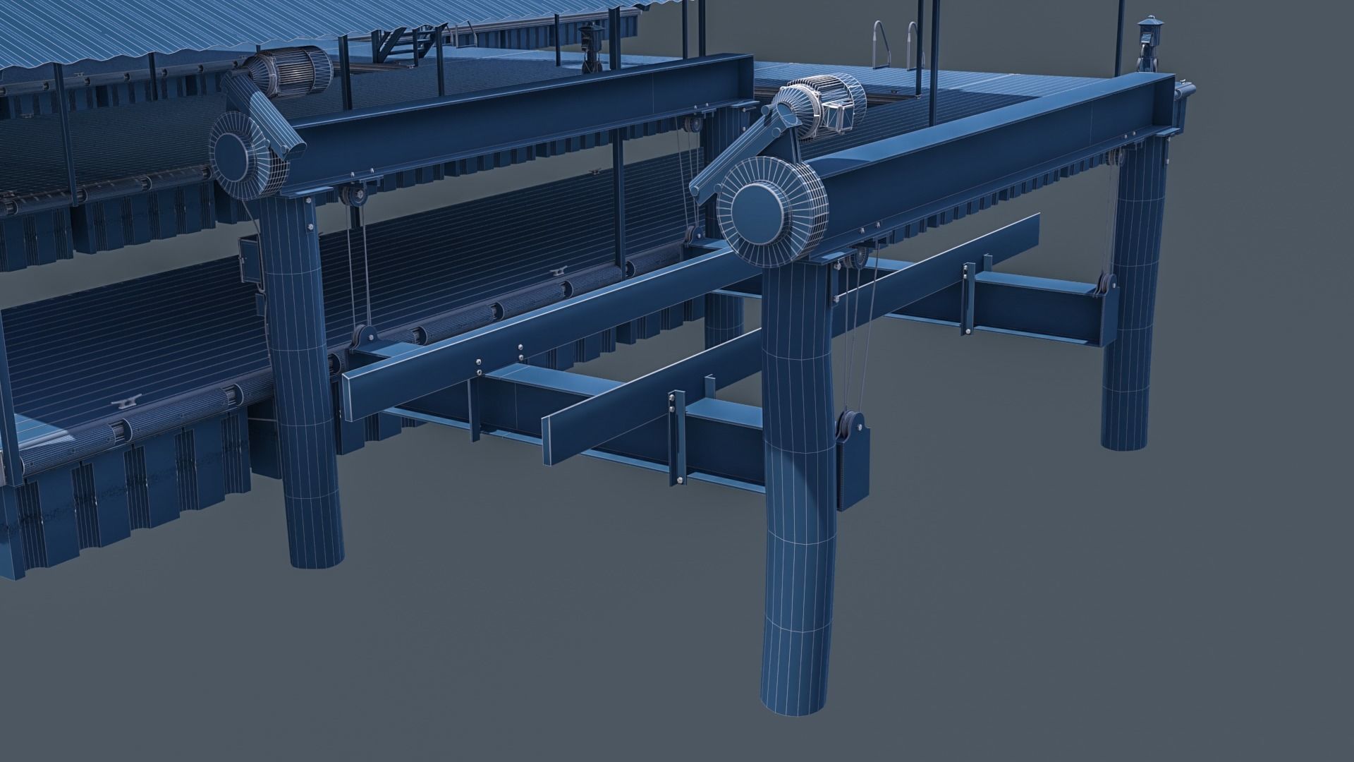 Floating Pier - Dock Deluxe 3D model_9