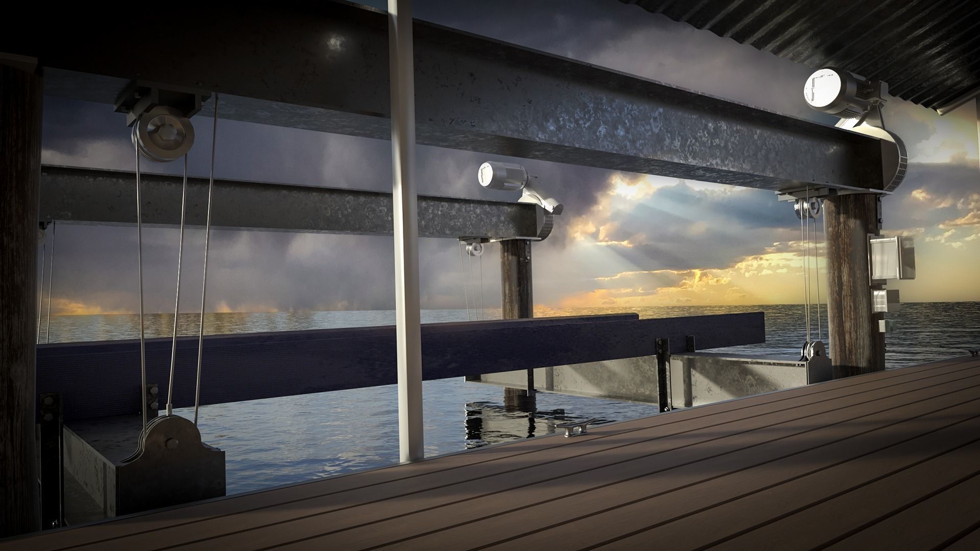 Floating Pier - Dock Deluxe 3D model_36