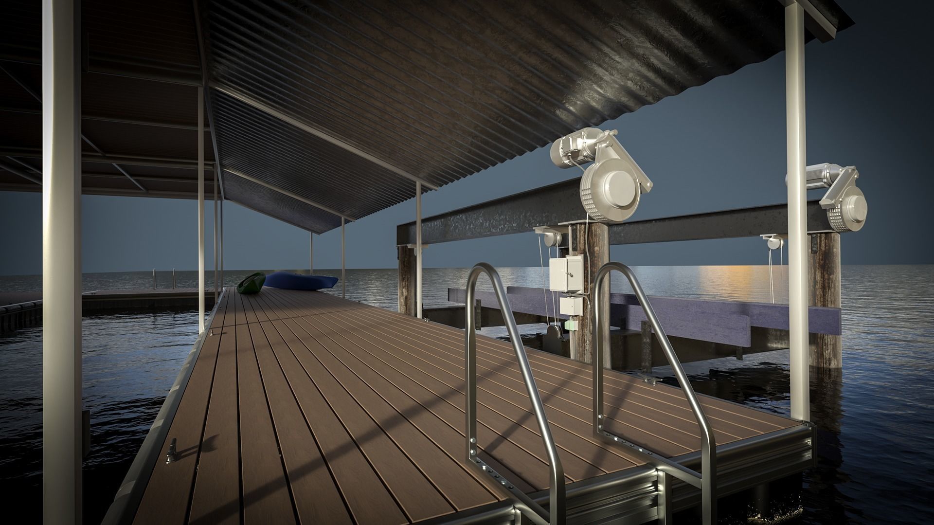 Floating Pier - Dock Deluxe 3D model_44