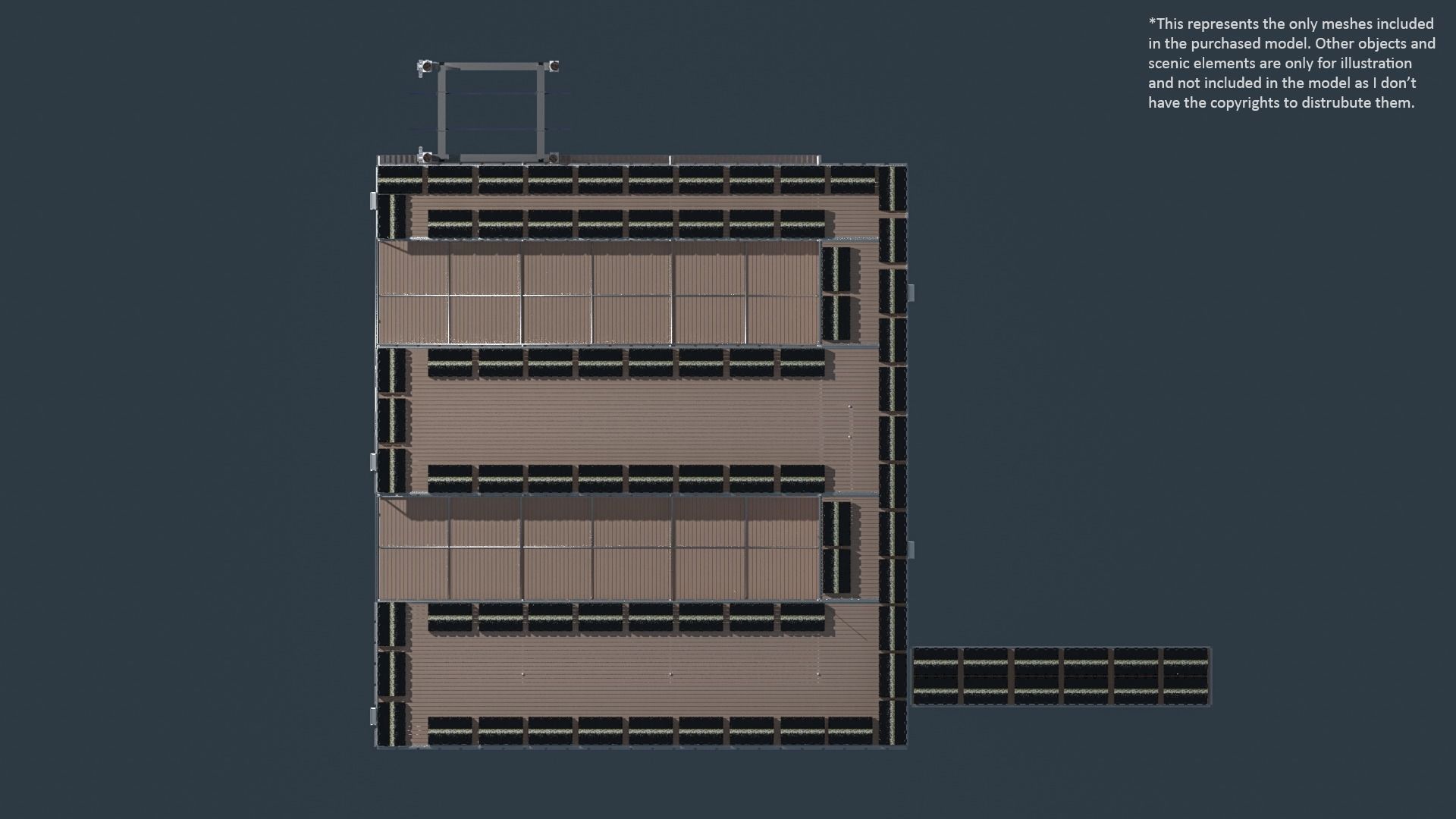 Floating Pier - Dock Deluxe 3D model_23