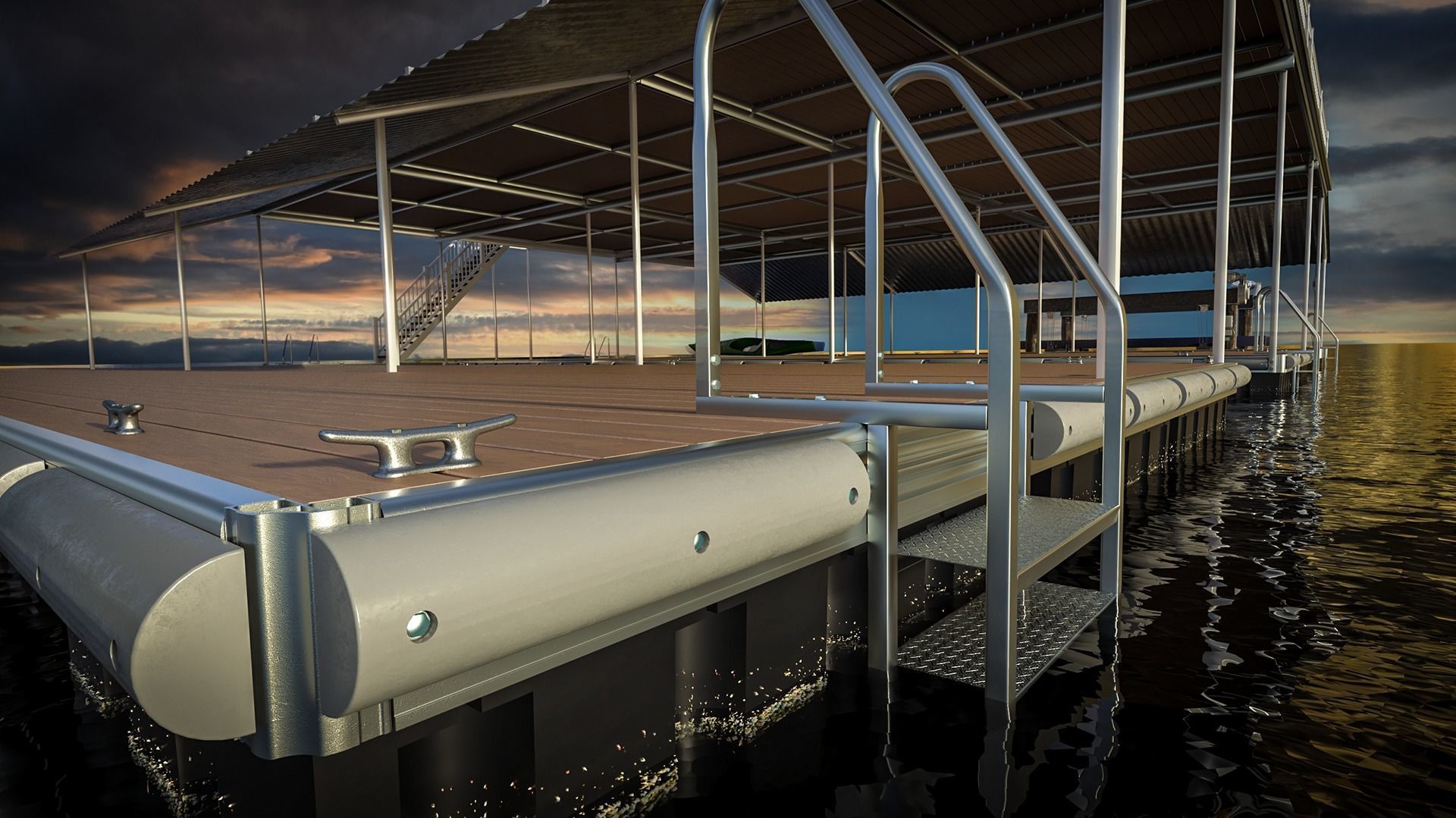 Floating Pier - Dock Deluxe 3D model_37