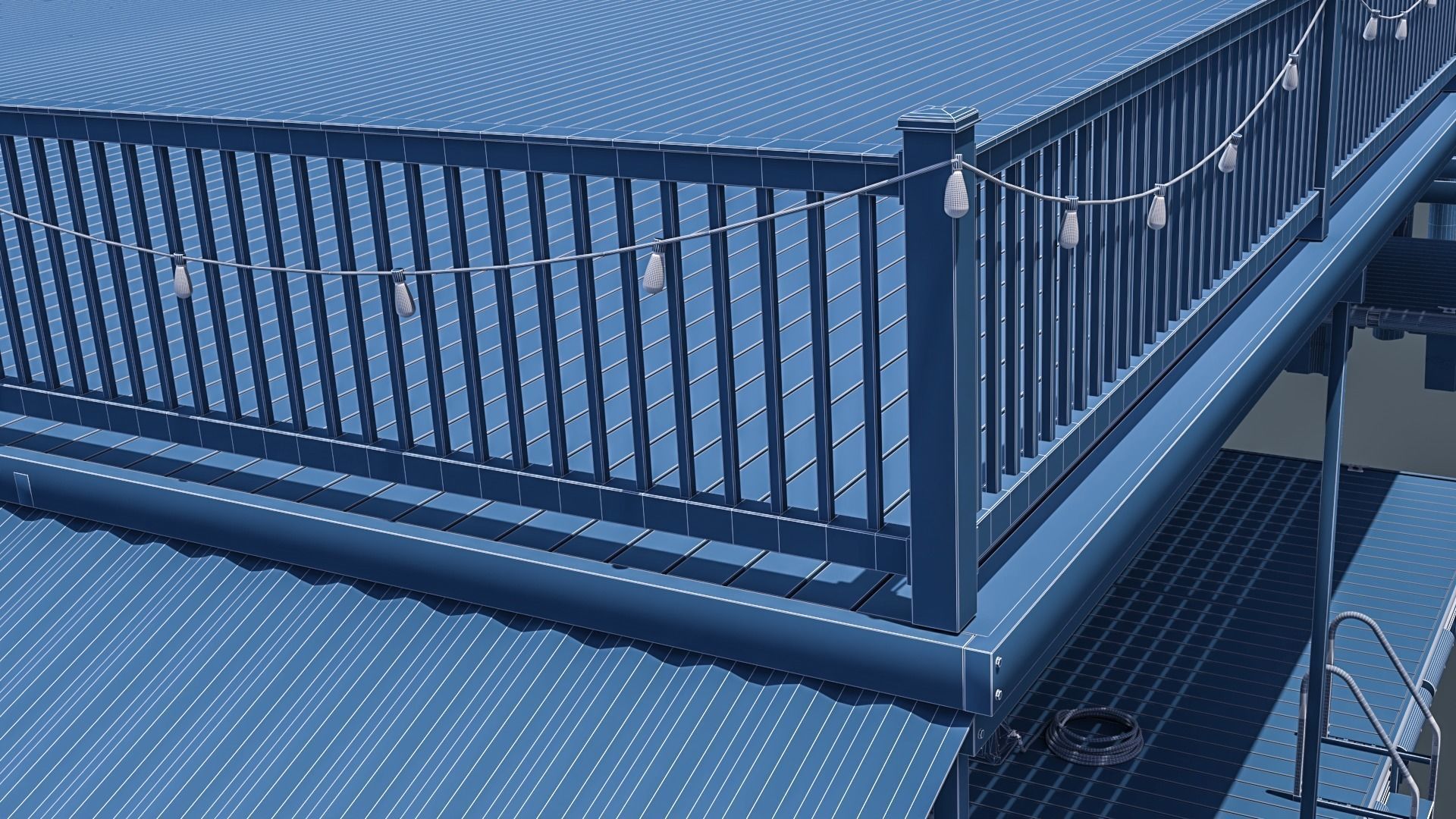 Floating Pier - Dock Deluxe 3D model_10