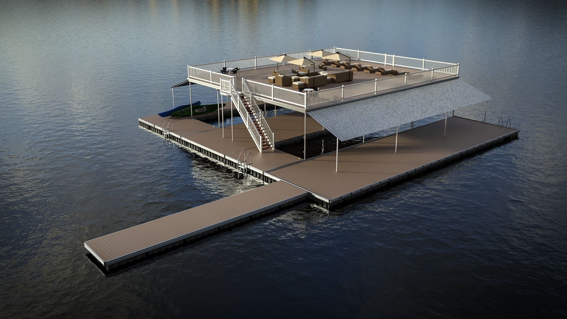 Floating Pier - Dock Deluxe 3D model_2