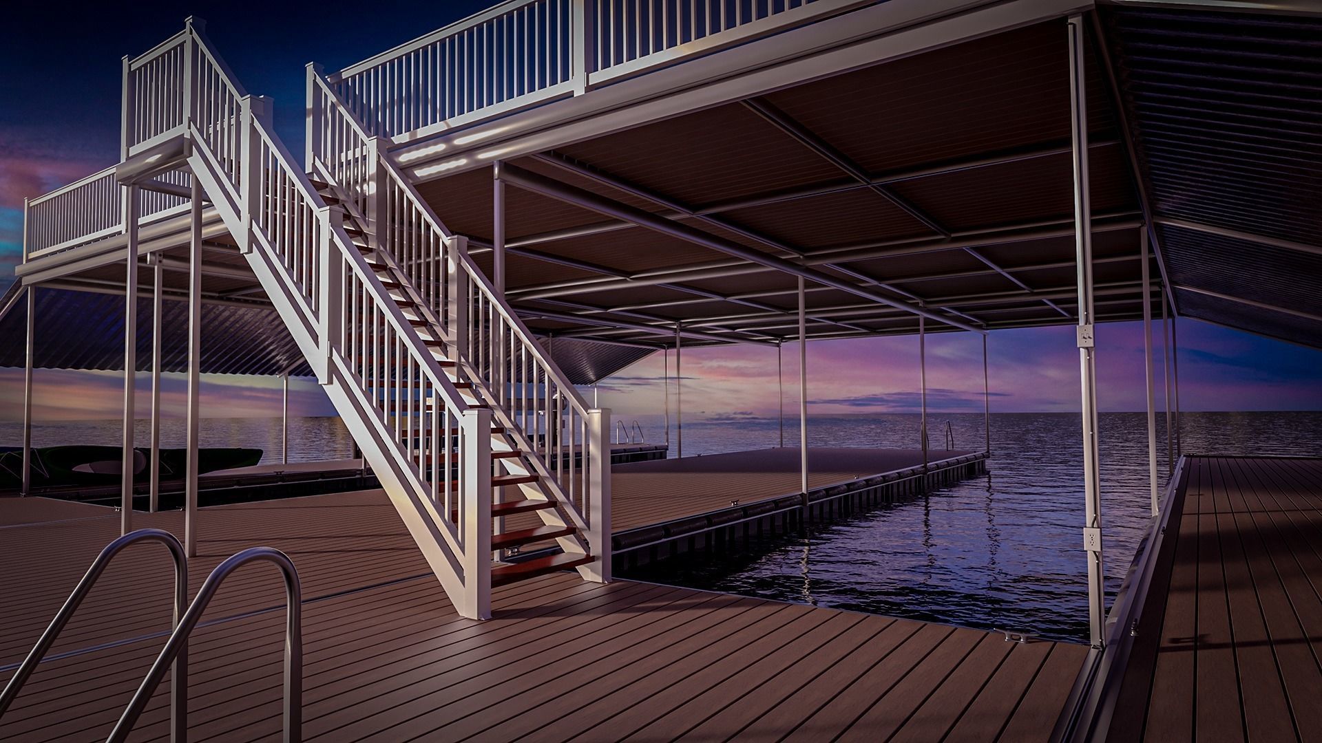Floating Pier - Dock Deluxe 3D model_26