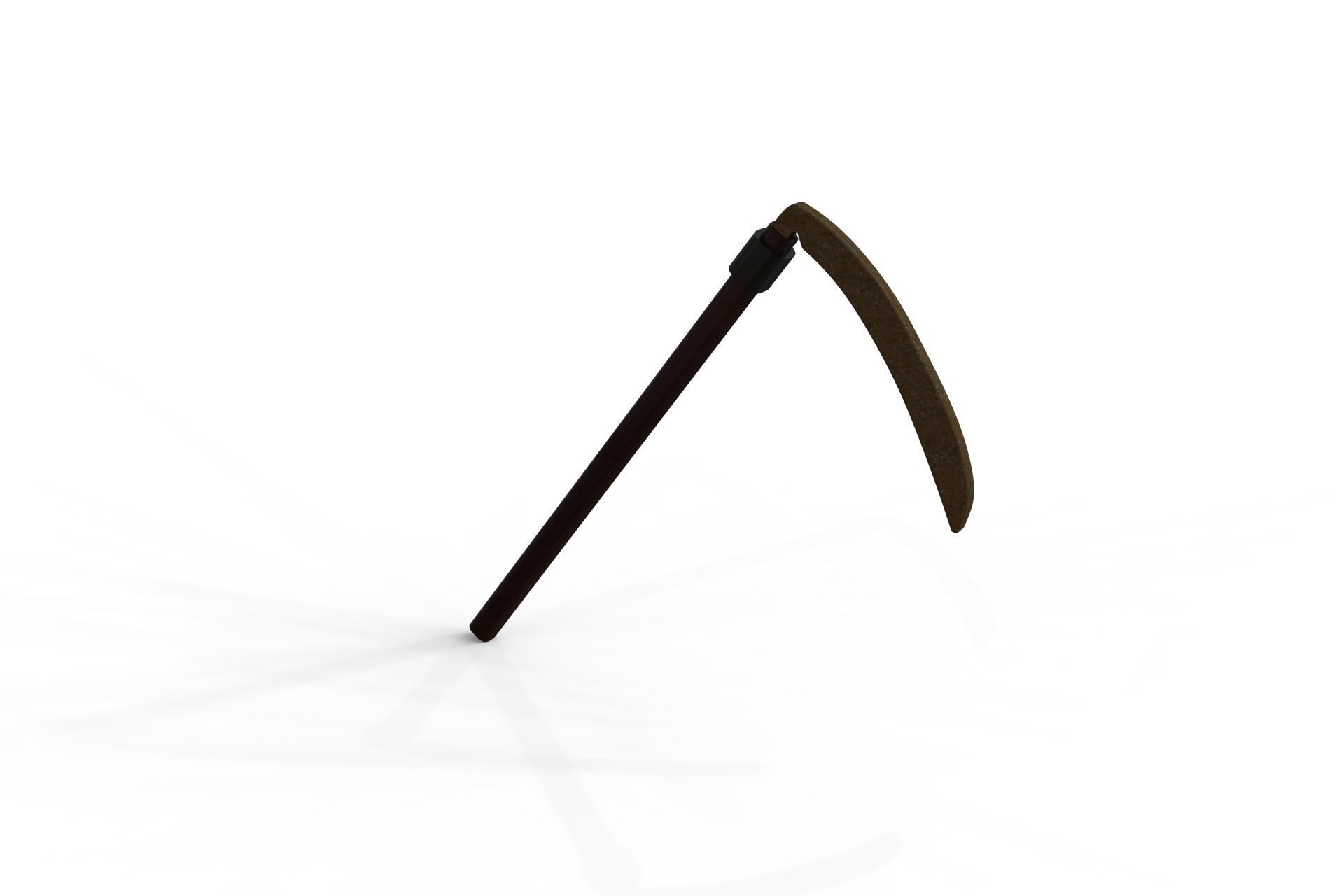 PrintablesSTL Sickle Scythe Old Farm Tool saw and machete Free 3D print model_17