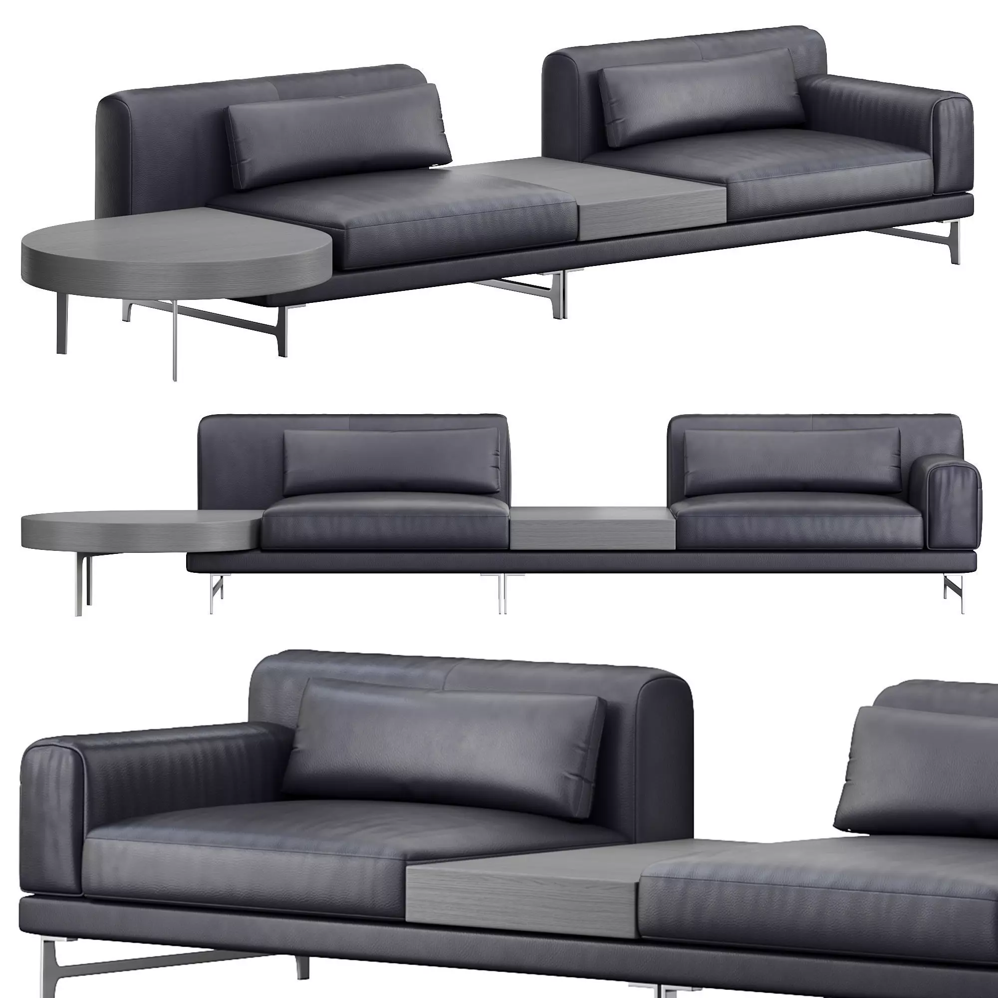 Ido seater sofa by Natuzzi 3D model