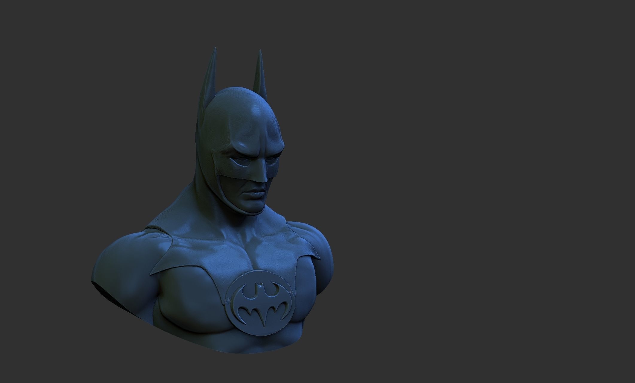 batman bust 3D print model_4