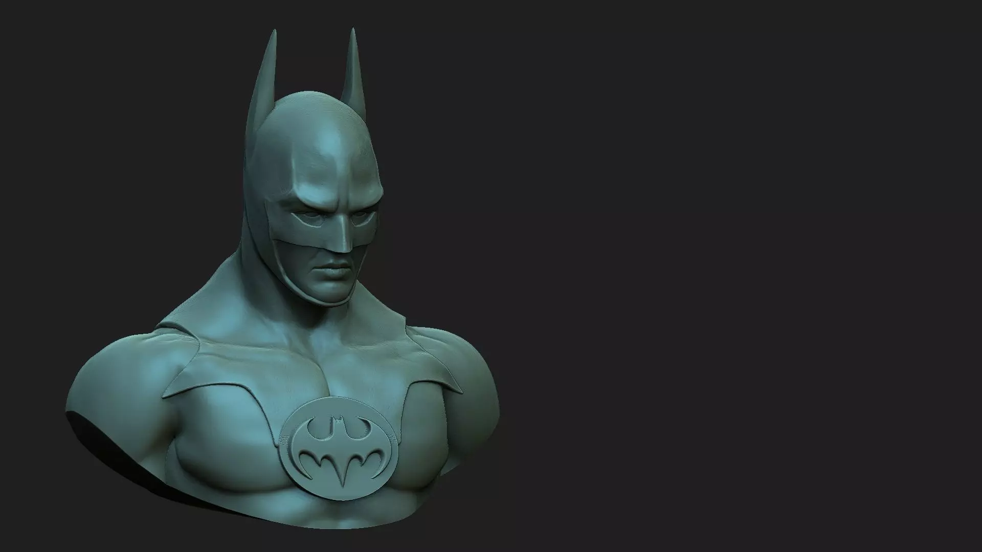 batman bust 3D print model_0
