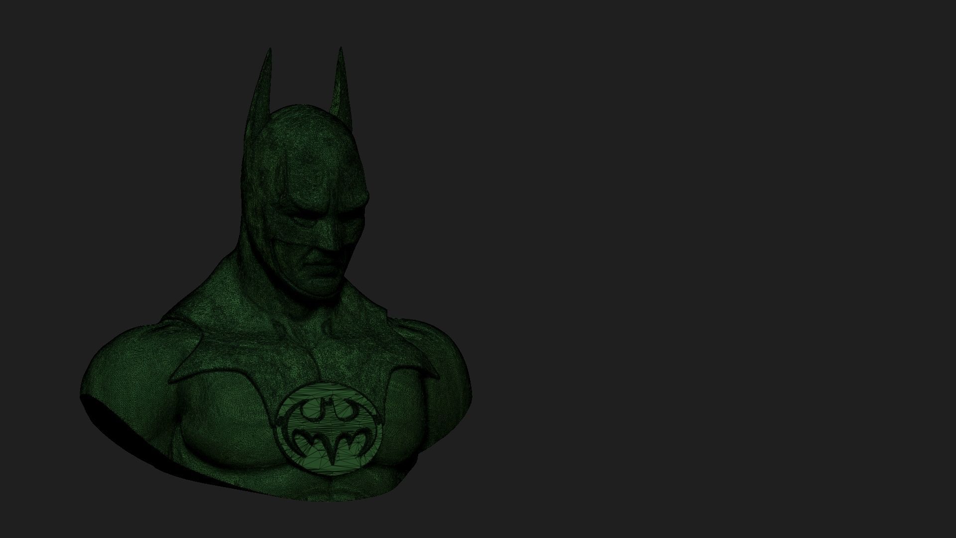 batman bust 3D print model_1