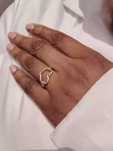 love symbol ring