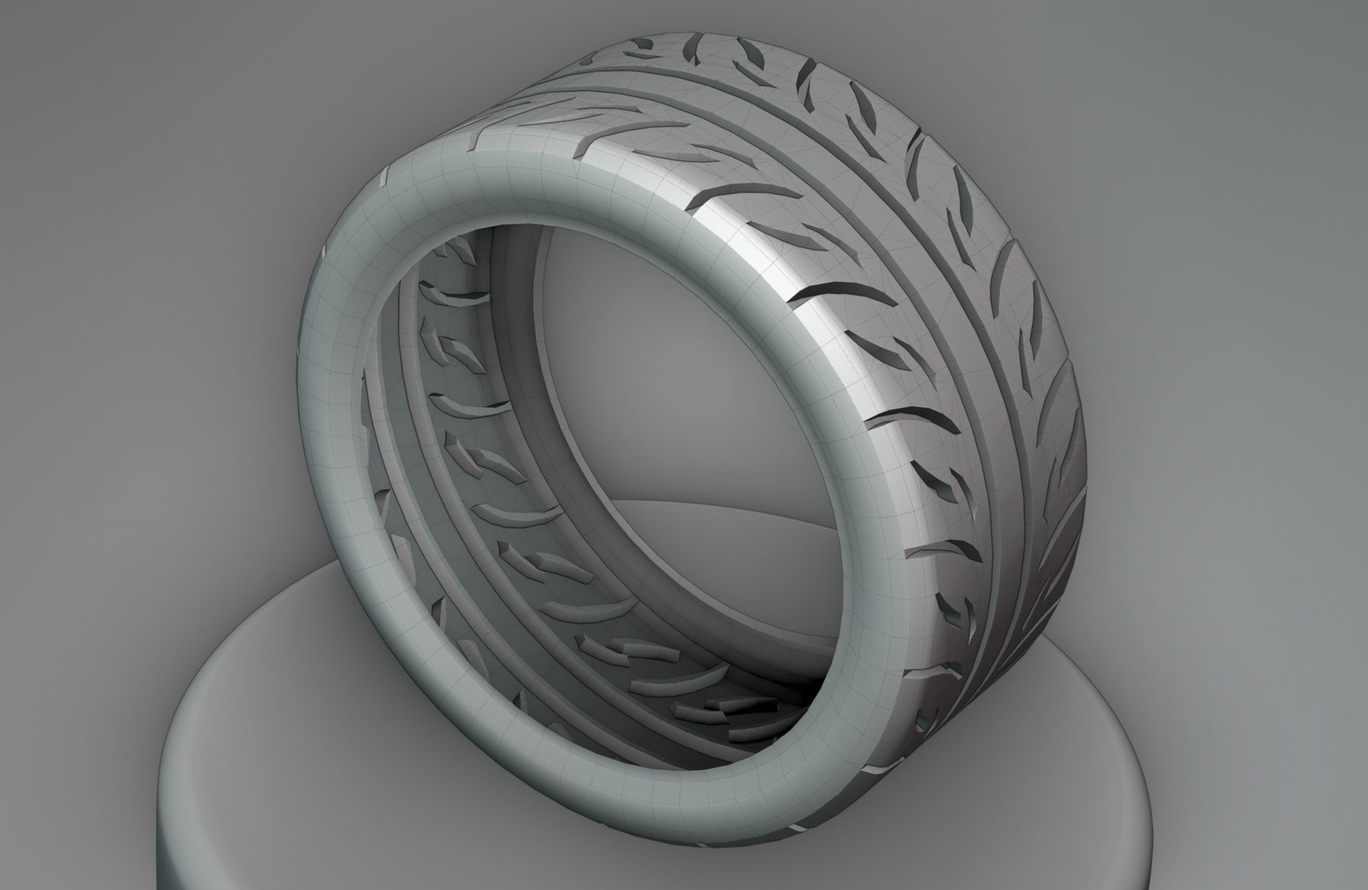 Valino Pergea 08RS - 3D Tires - Game Ready - Textured Low-poly 3D model_9