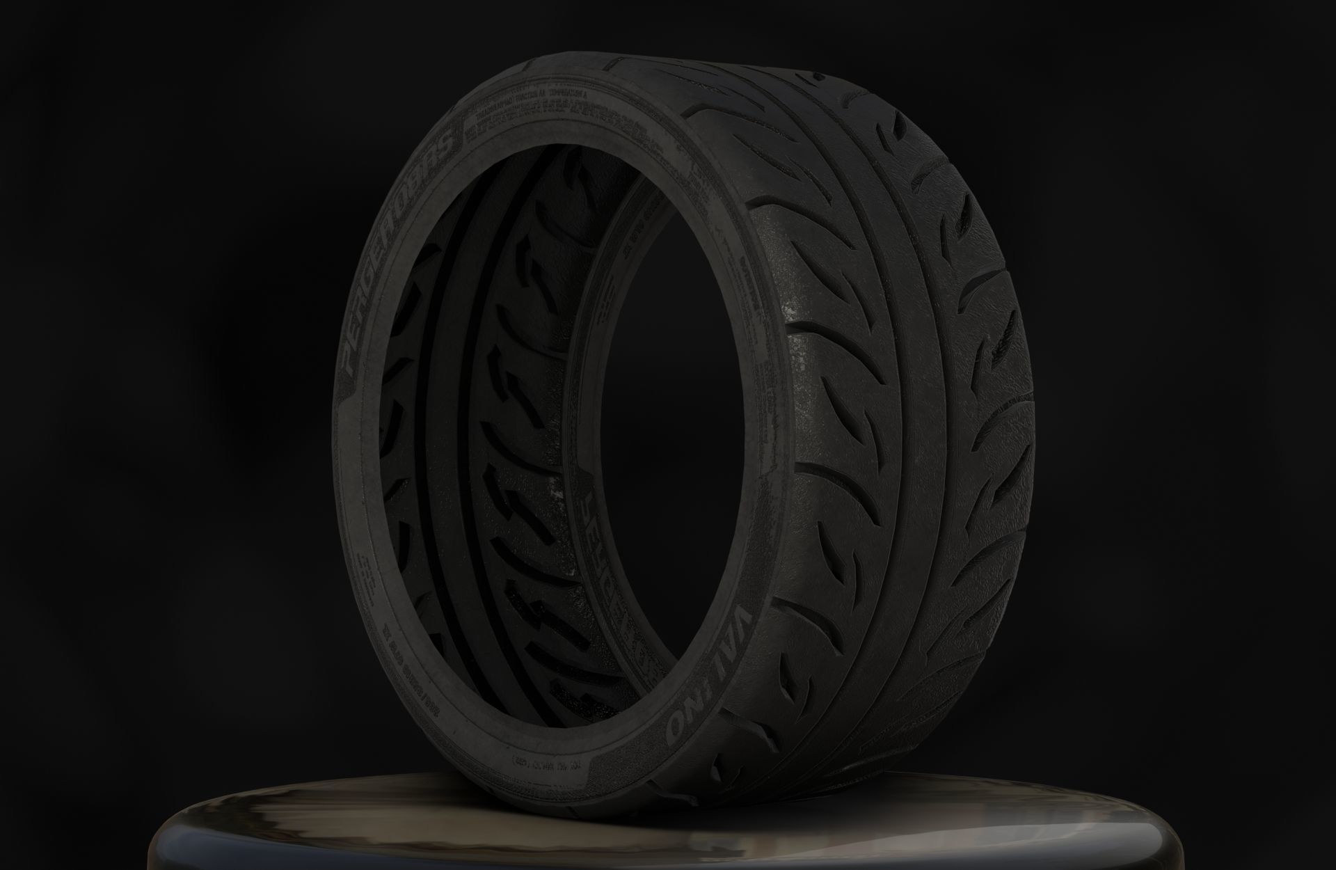 Valino Pergea 08RS - 3D Tires - Game Ready - Textured Low-poly 3D model_5