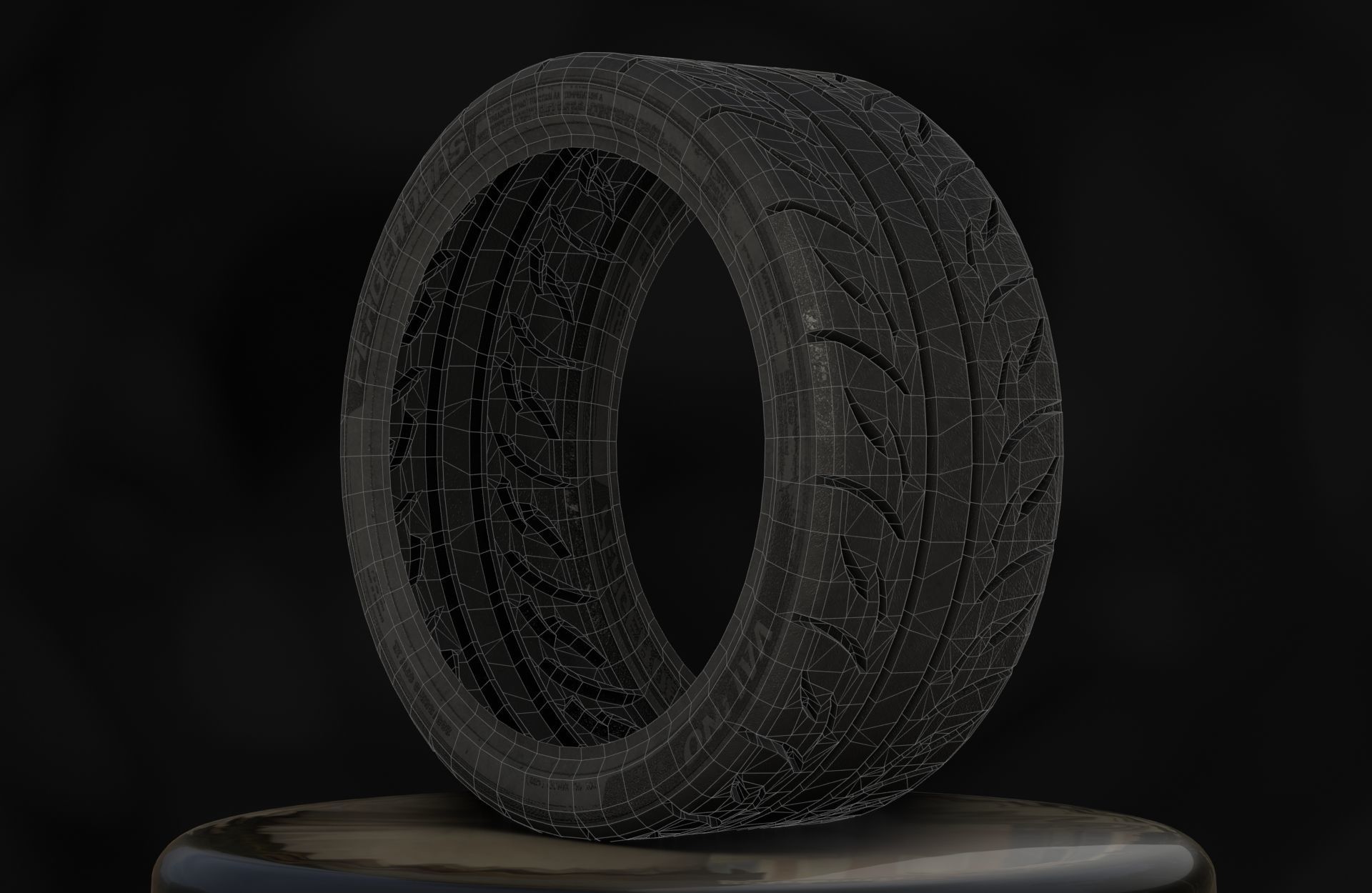 Valino Pergea 08RS - 3D Tires - Game Ready - Textured Low-poly 3D model_6