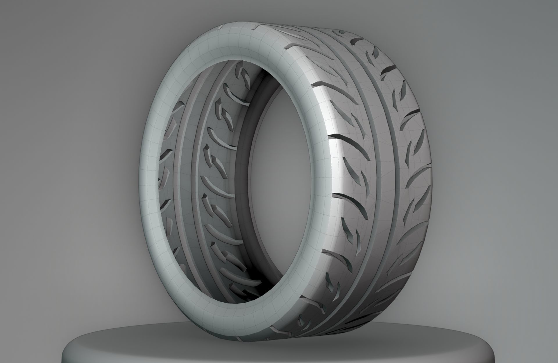 Valino Pergea 08RS - 3D Tires - Game Ready - Textured Low-poly 3D model_8