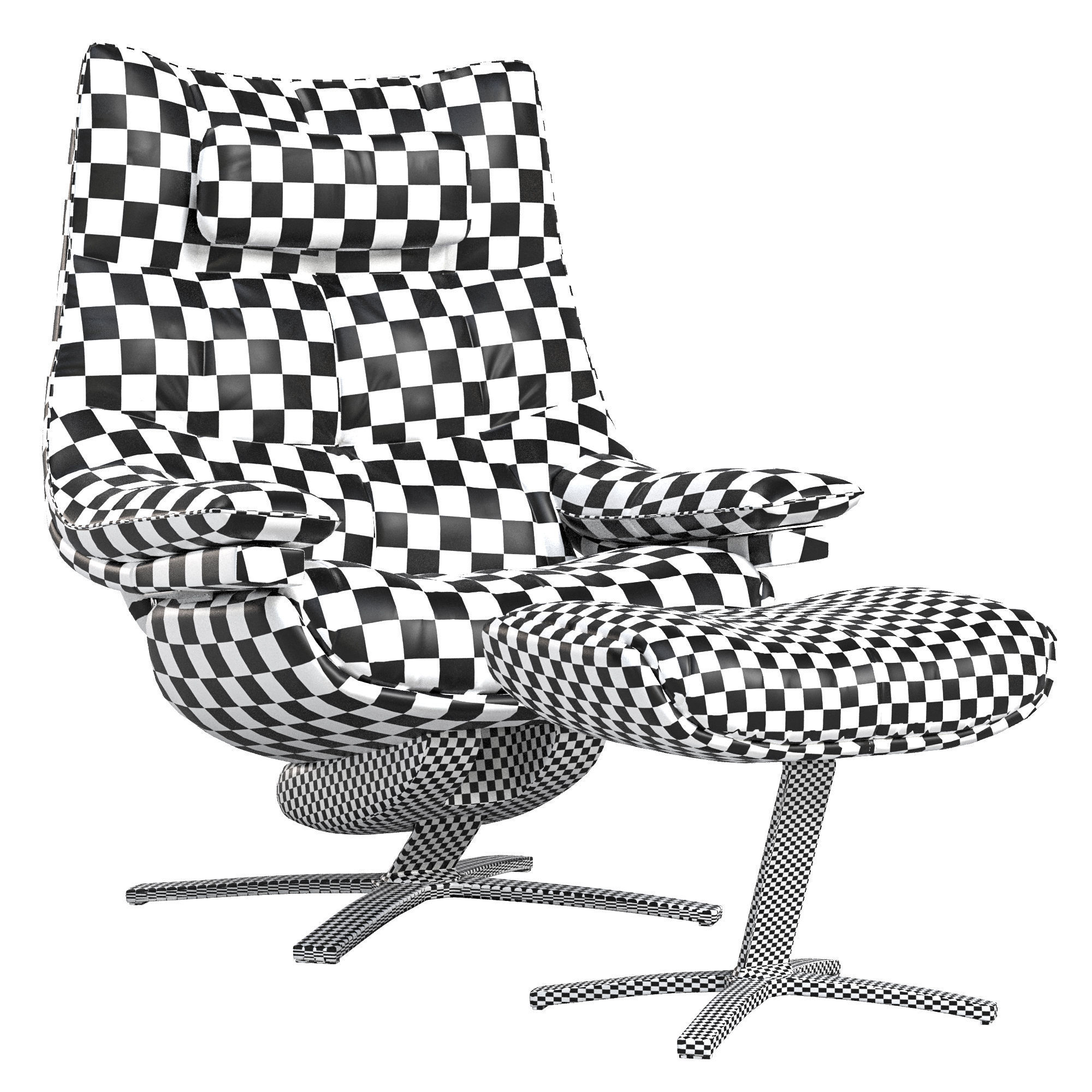 Re vive quilted king by natuzzi 3D model_4