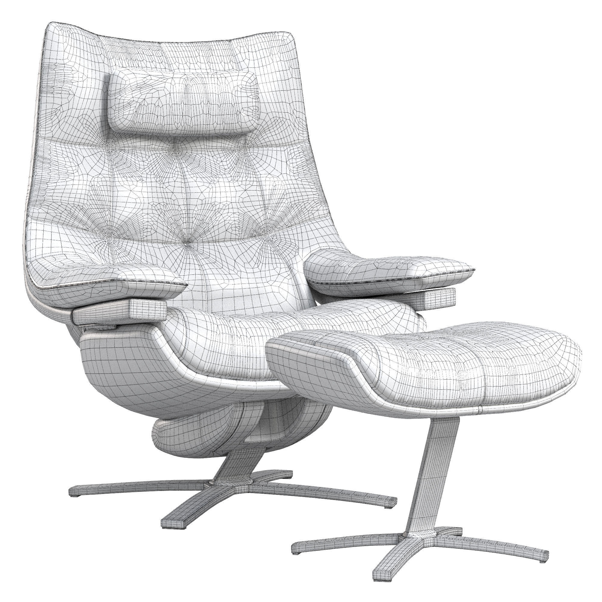 Re vive quilted king by natuzzi 3D model_3