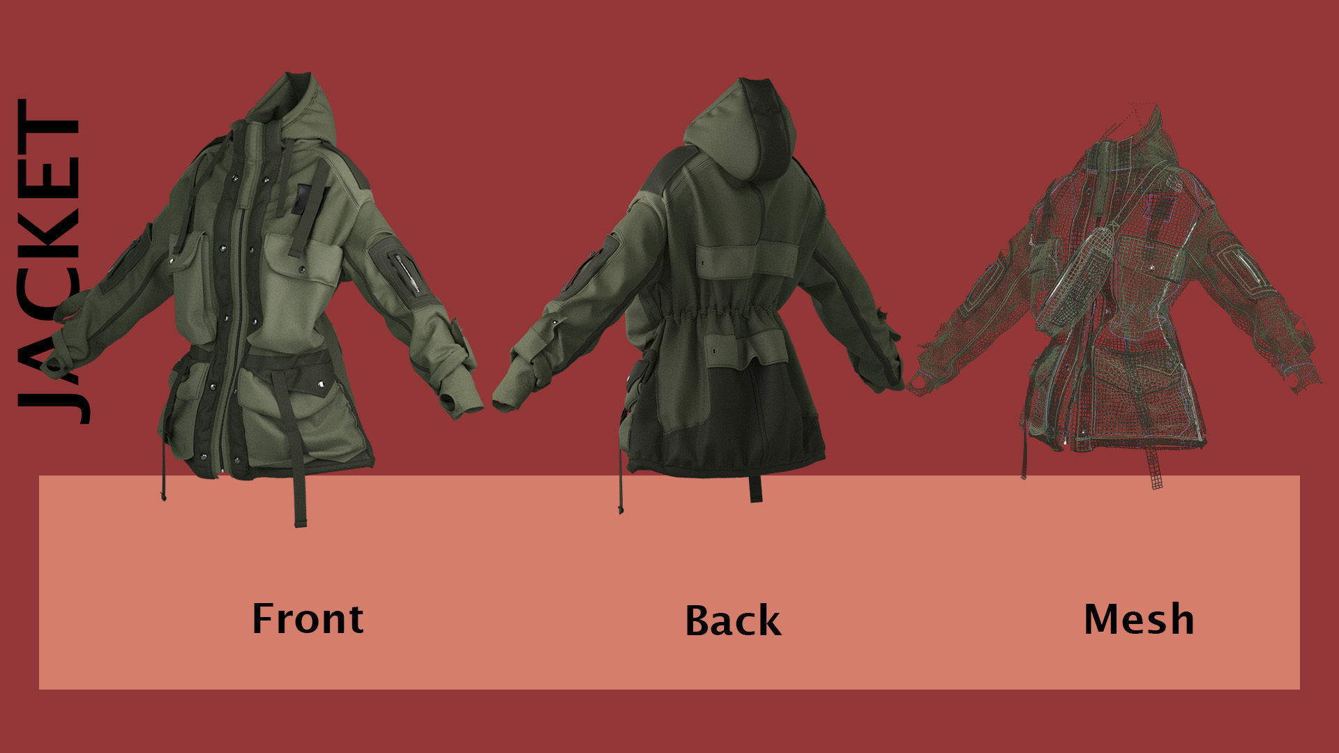 Army Female Outfit PLUS Video Tutorial 3D model_3
