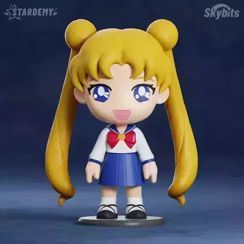 USAGI CHIBI BUNNY 3 EXPRESSIONS 2 BODIES NO SUPPORTS SAILOR MOON