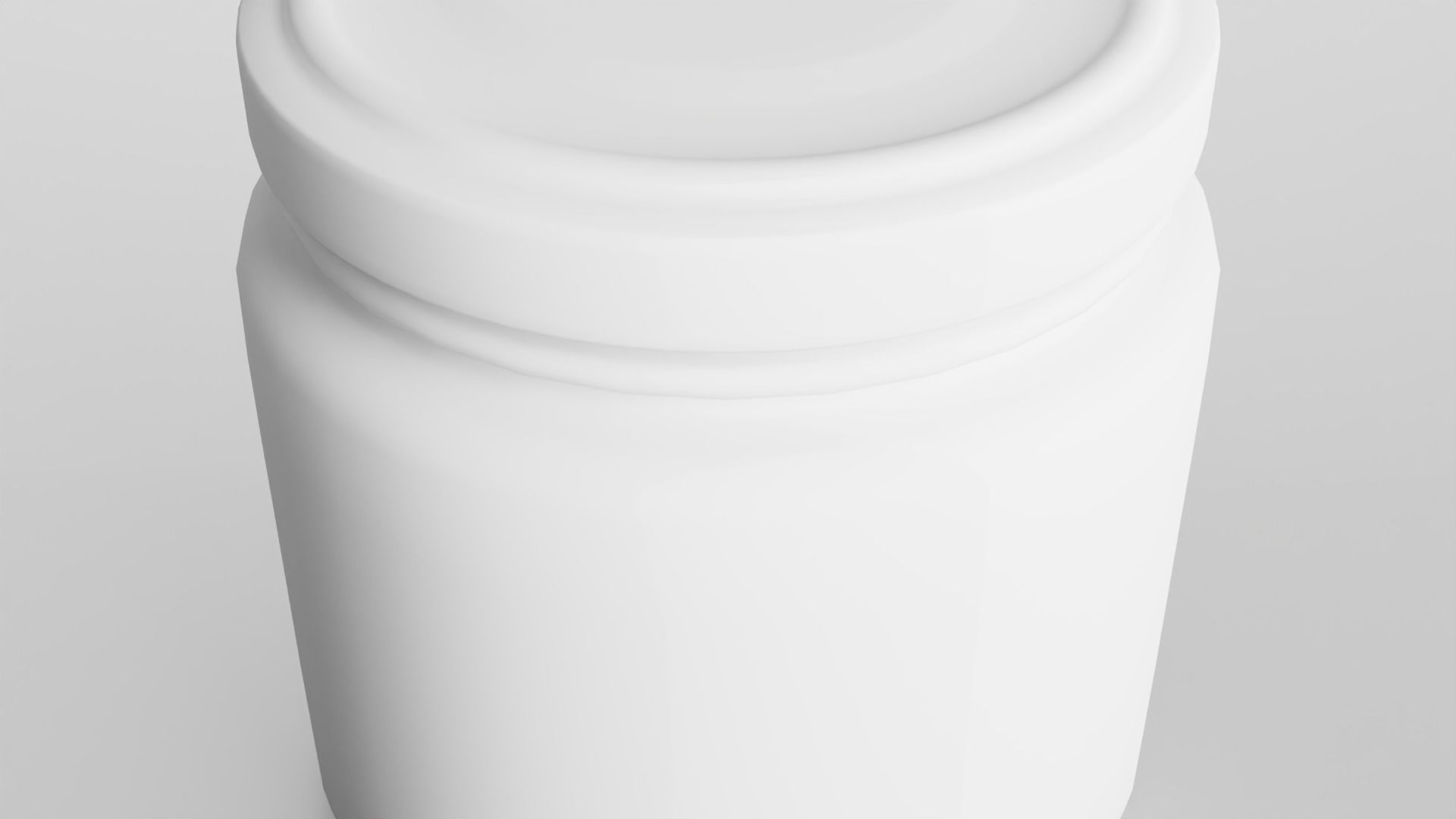 Glass jar small Low-poly 3D model_17