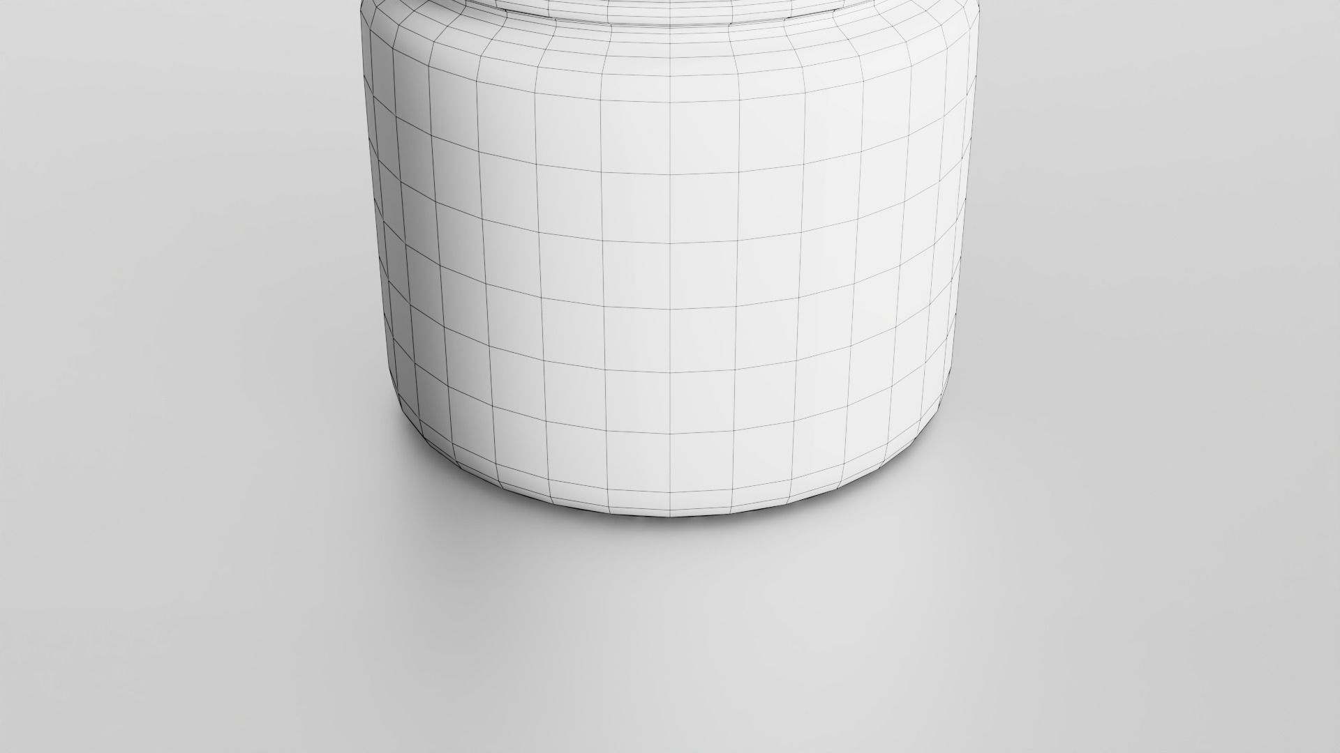 Glass jar small Low-poly 3D model_30