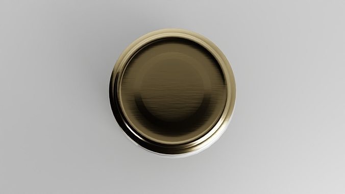 Glass jar small Low-poly 3D model 4