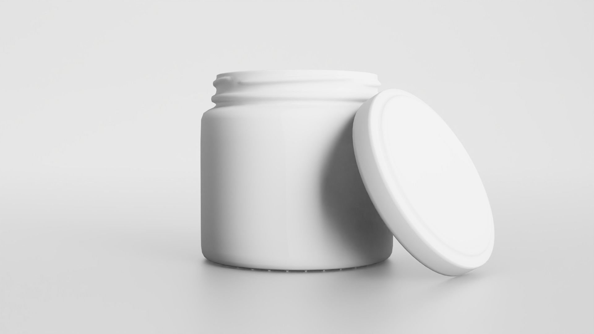 Glass jar small Low-poly 3D model_20