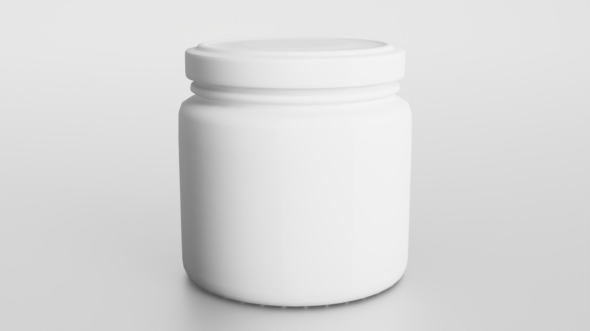 Glass jar small Low-poly 3D model_15