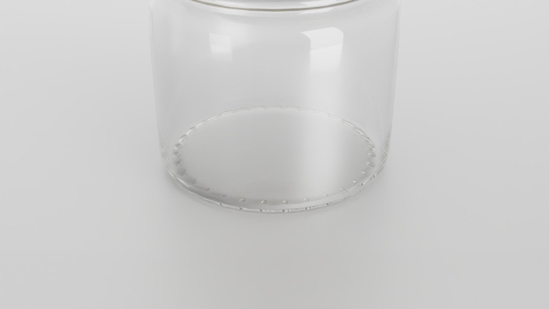 Glass jar small Low-poly 3D model_6