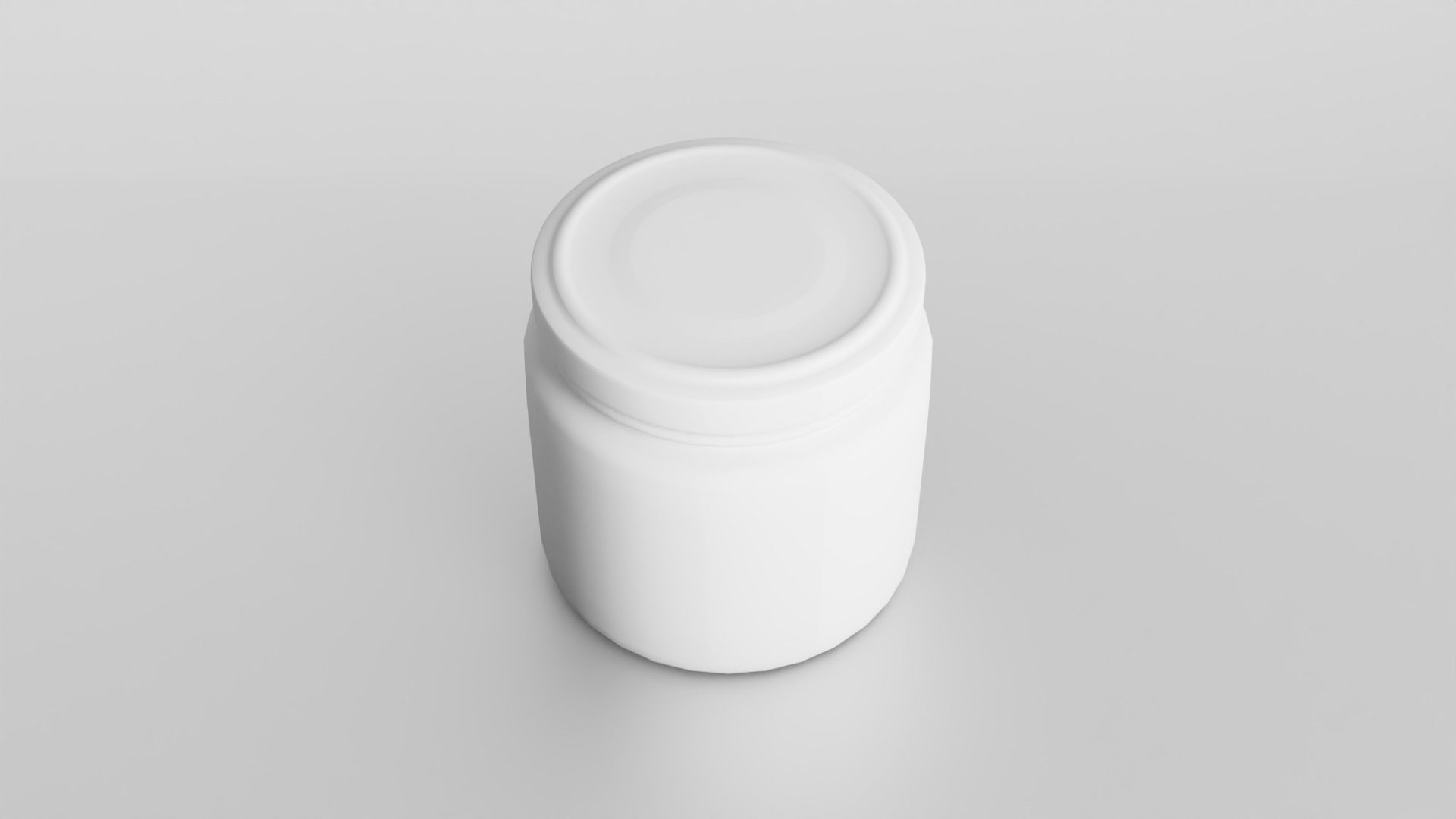Glass jar small Low-poly 3D model_13