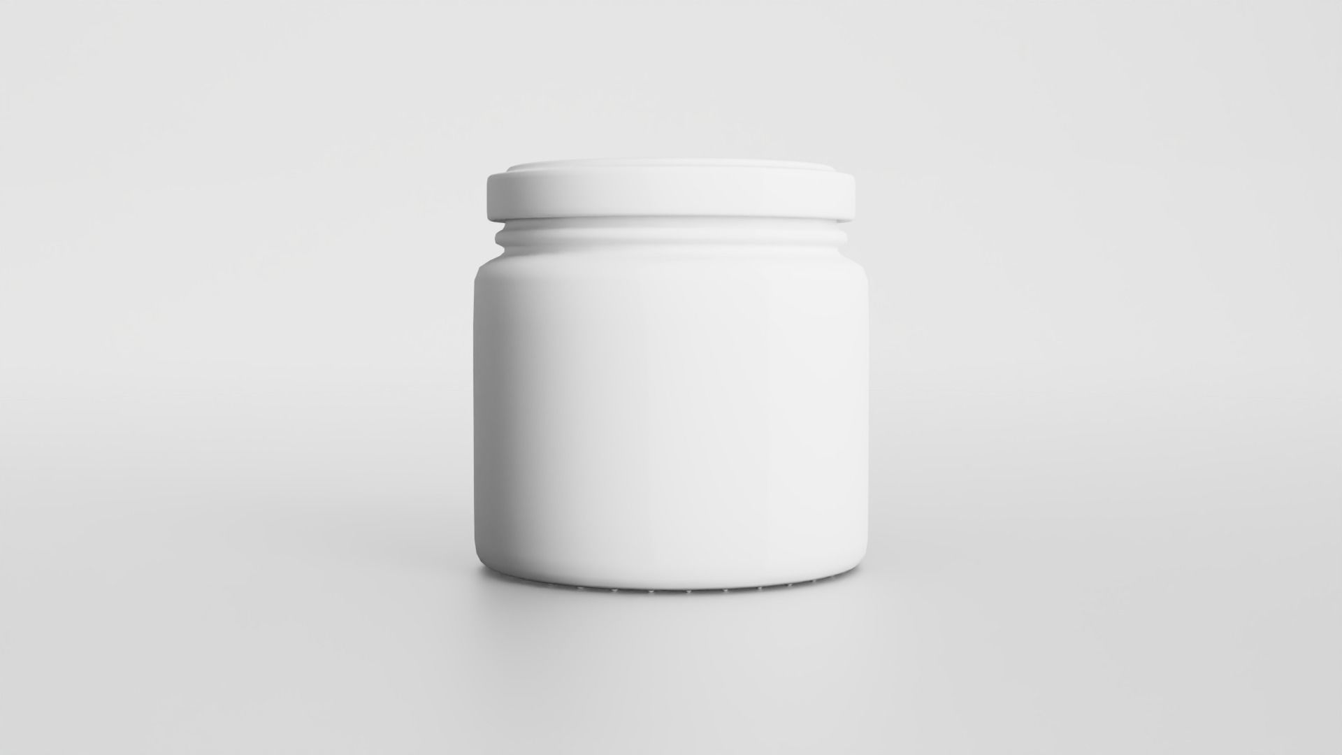 Glass jar small Low-poly 3D model_14