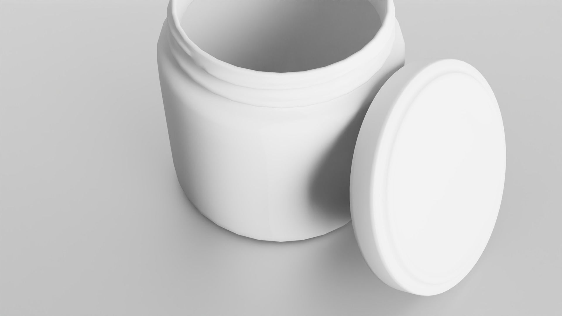 Glass jar small Low-poly 3D model_24