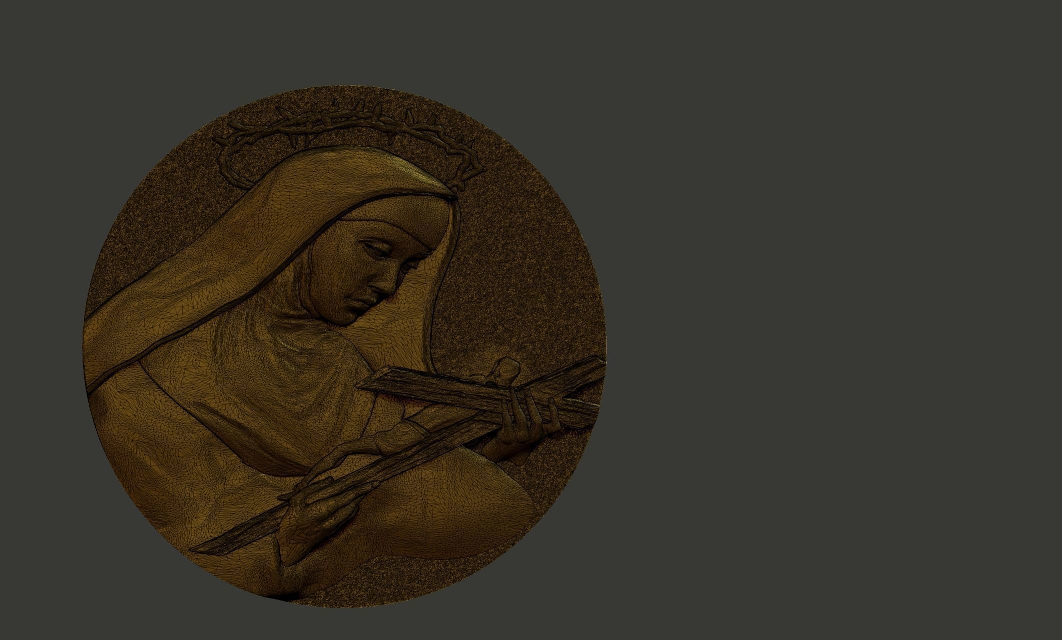 Rita of Cascia 3D print model_2