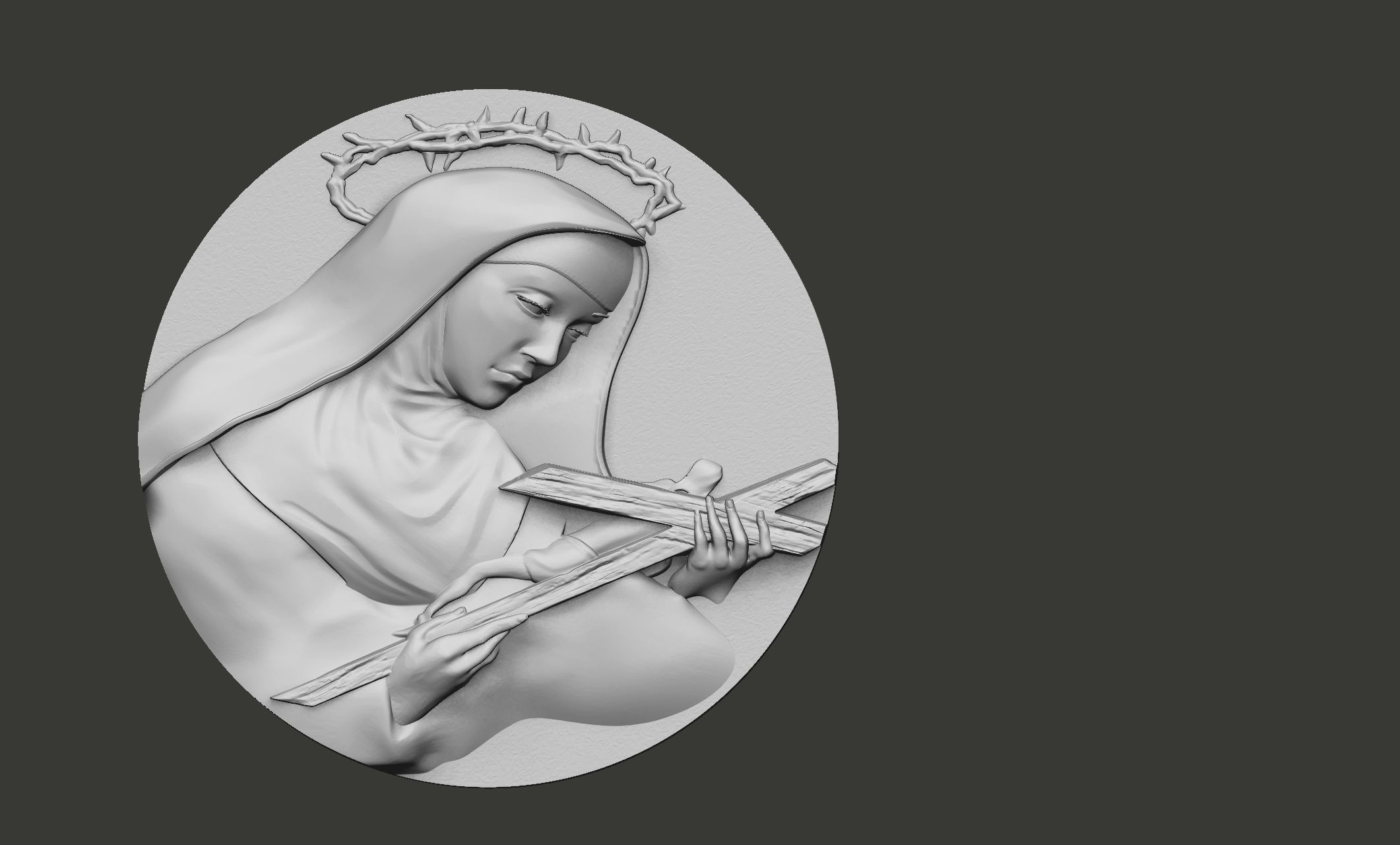 Rita of Cascia 3D print model_4