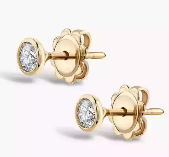 18kt yellow gold Sundance diamond stud earrings