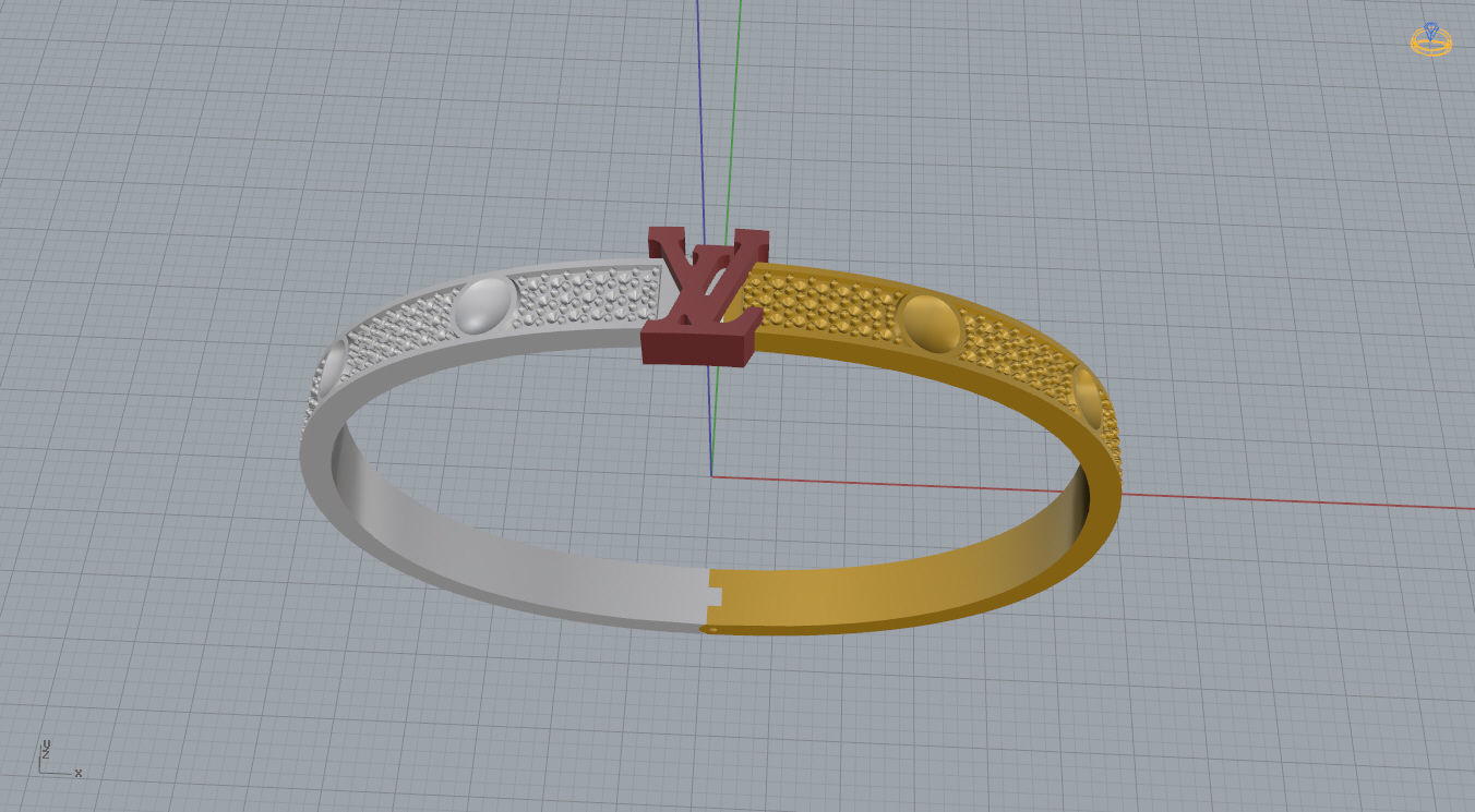 Louis Vuitton Bracelet 3D print model_13