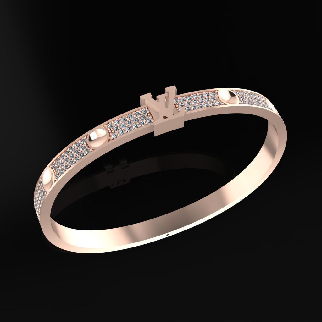 Louis Vuitton Bracelet 3D print model_1