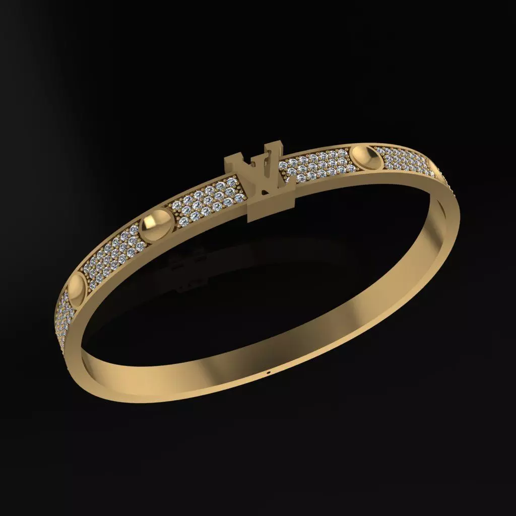 Louis Vuitton Bracelet 3D print model_0