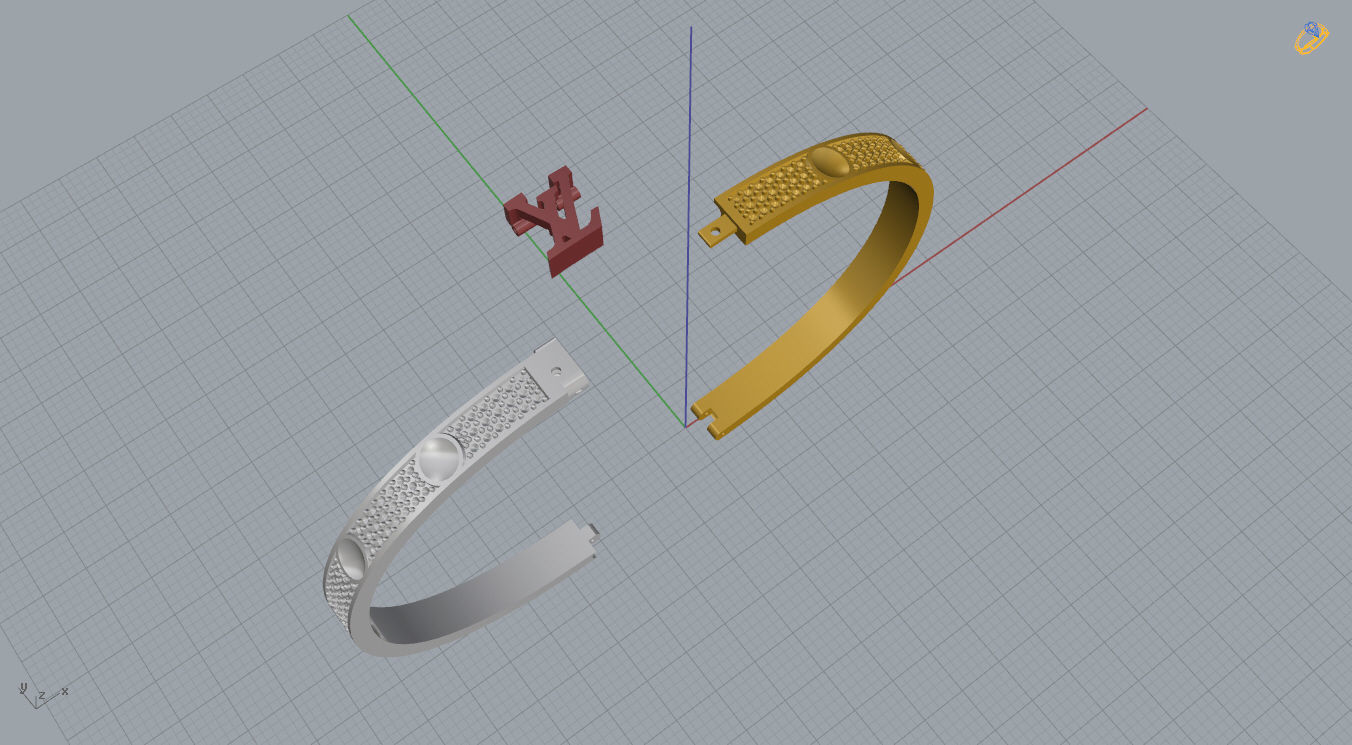 Louis Vuitton Bracelet 3D print model_5