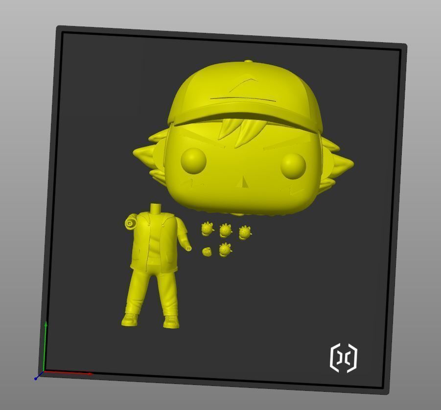 ASH KETCHUM - POKEMON - FUNKO 3D print model_5