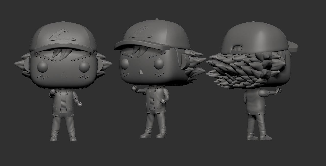 ASH KETCHUM - POKEMON - FUNKO 3D print model_2