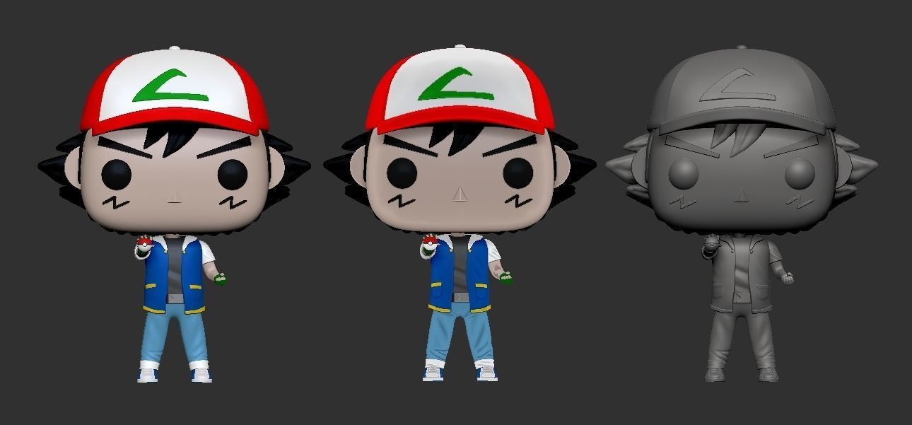 ASH KETCHUM - POKEMON - FUNKO 3D print model_1
