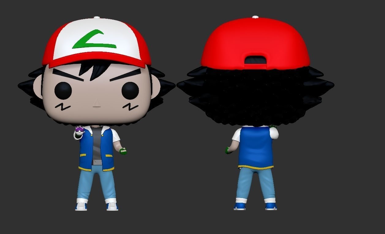 ASH KETCHUM - POKEMON - FUNKO 3D print model_4