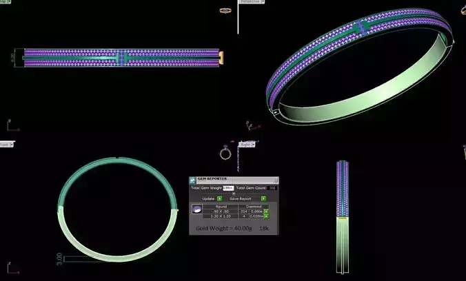 Bangle tiffany 3d model print