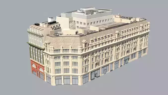 8 European style buildings