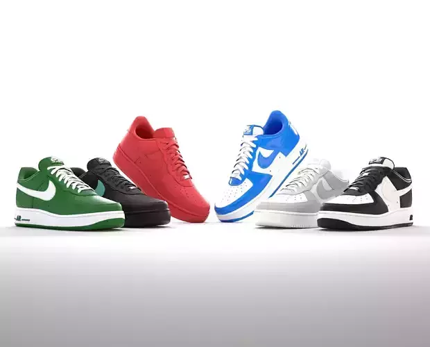 Air Force 1 Variety Pack Low-poly 3D model