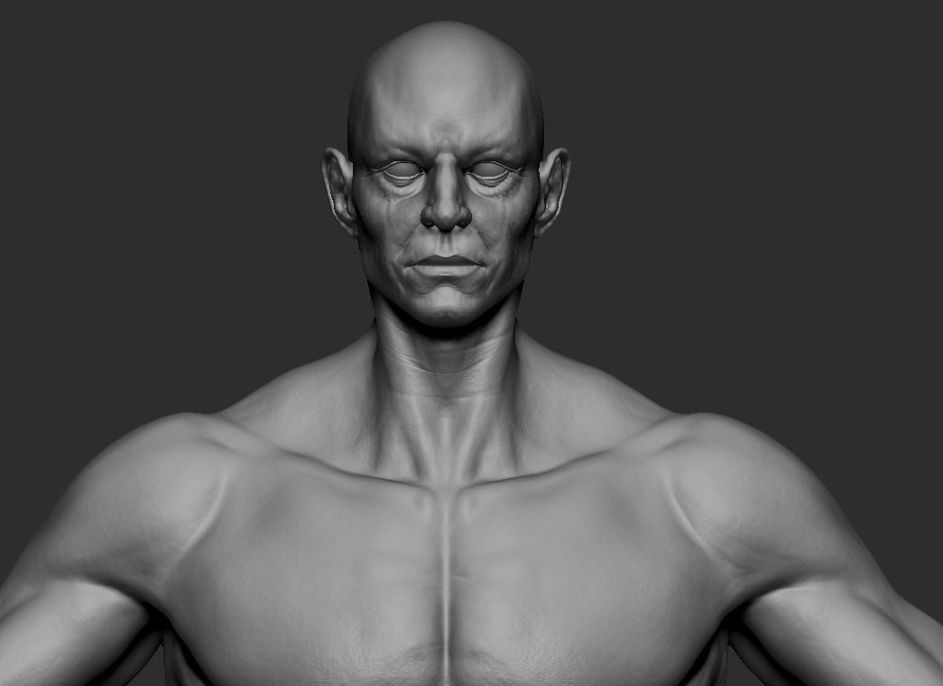 basemesh Man Low-poly 3D model_4